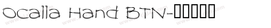 Ocalla Hand BTN字体转换